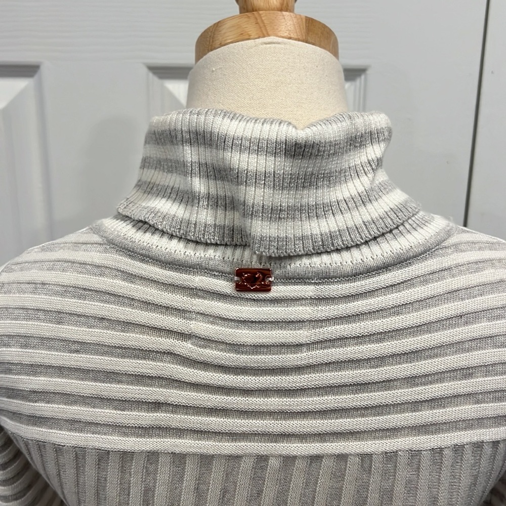 For Love And Lemons grey & white turtleneck dress - Picture 13 of 13